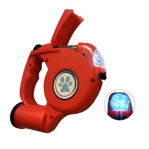 поводок рулетка с фонариком