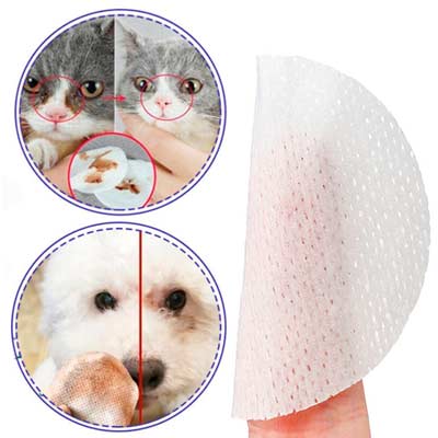 Влажные салфетки для глаз и ушей собак и кошек