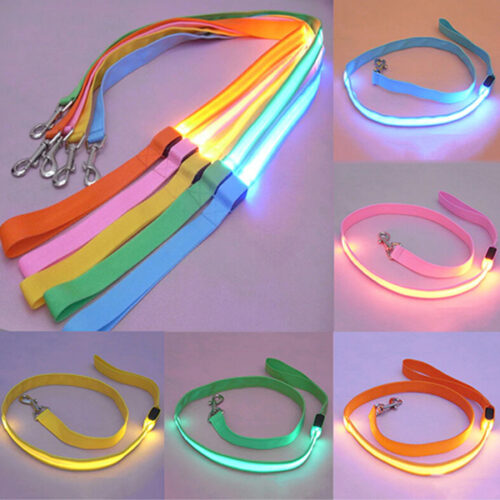 led светящийся поводок для собак