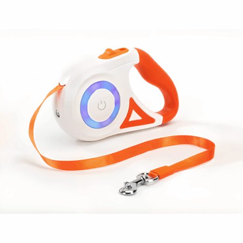 поводок рулетка с фонариком