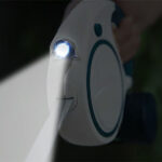 поводок рулетка для собак с фонариком