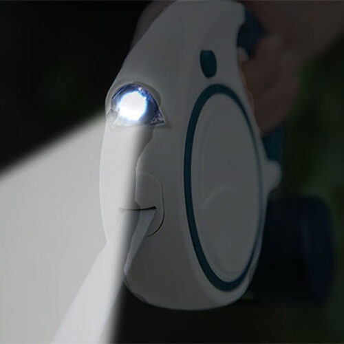 поводок рулетка для собак с фонариком