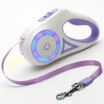 поводок рулетка для собак фонарик