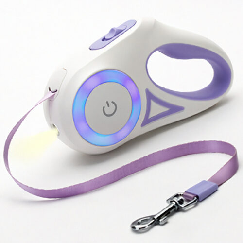 поводок рулетка для собак фонарик