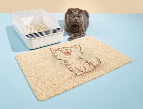 туалетный коврик уловитель наполнителя кошек