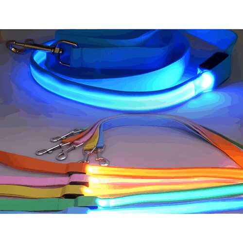 светящийся поводок для собак