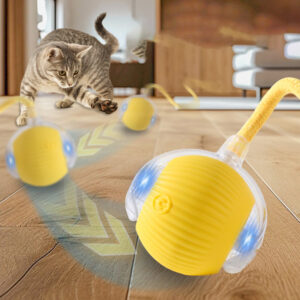игрушка для кошек умный мячик с хвостиком