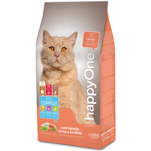 корм для взрослых кошек с лососем happyone adult cat salmon
